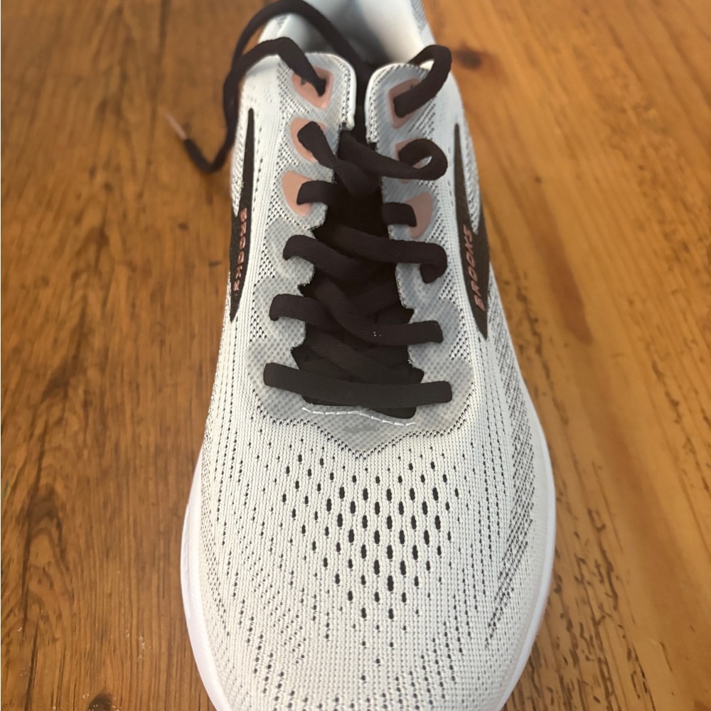 Brooks White and Black Athletic Shoes